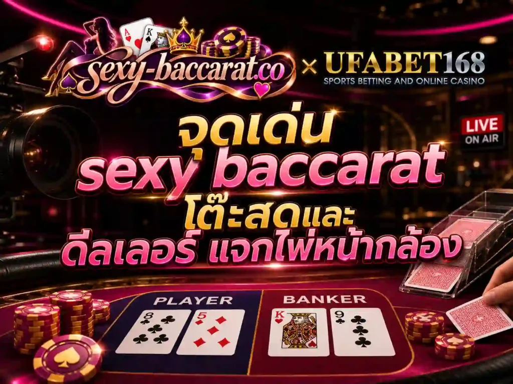 จุดเด่น sexy baccarat โต๊ะสดและ ดีลเลอร์