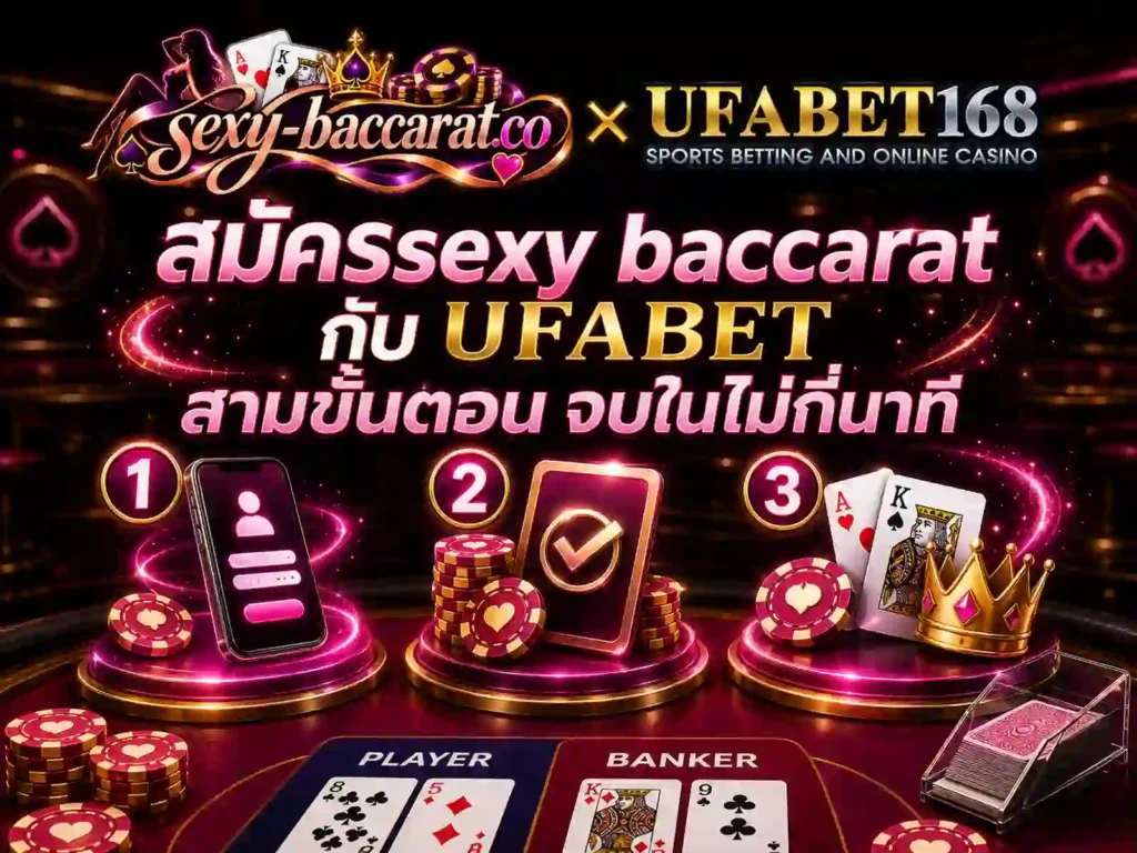 สมัครsexy baccarat กับ UFABET สามขั้นตอนจบ